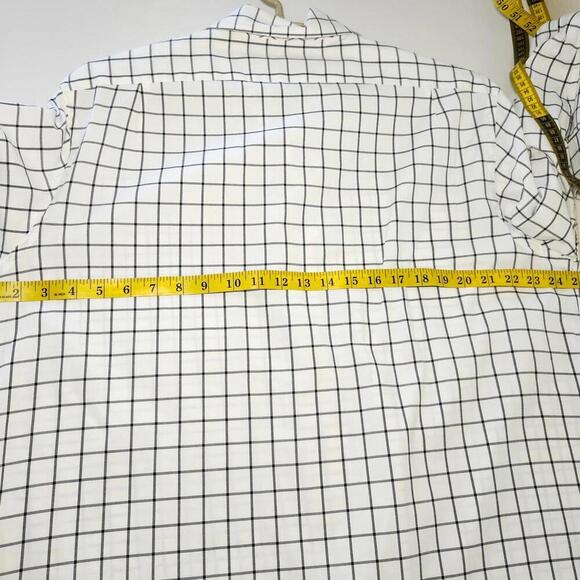 Polo by Ralph Lauren Men's dress shirt size Large White Black Checkered - Picture 5 of 6